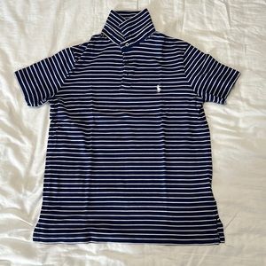 Mens Striped Pima Soft touch polo